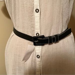 Textured Faux Leather Belt